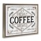 Stupell Industries Charming Fresh Brew Coffee Framed Floater Canvas Wall Art
